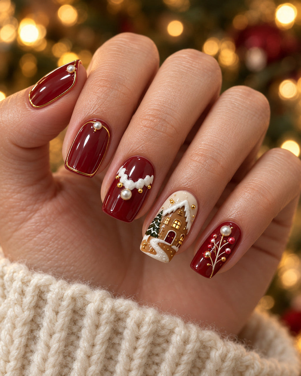 Mulled Wine Lane design preview on hand