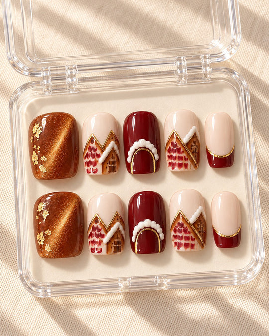 Gilded Roofline 10-piece nail set in clear case