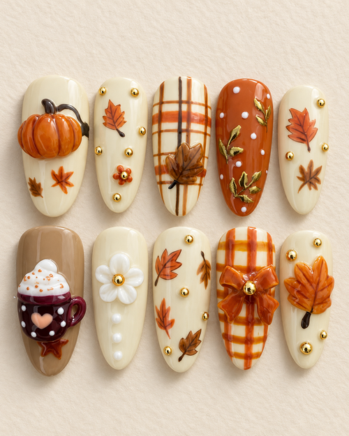 Autumn Leaf Latte studio set