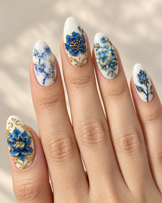 Blue Porcelain Garden on hand