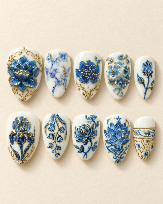 Blue Porcelain Garden studio set