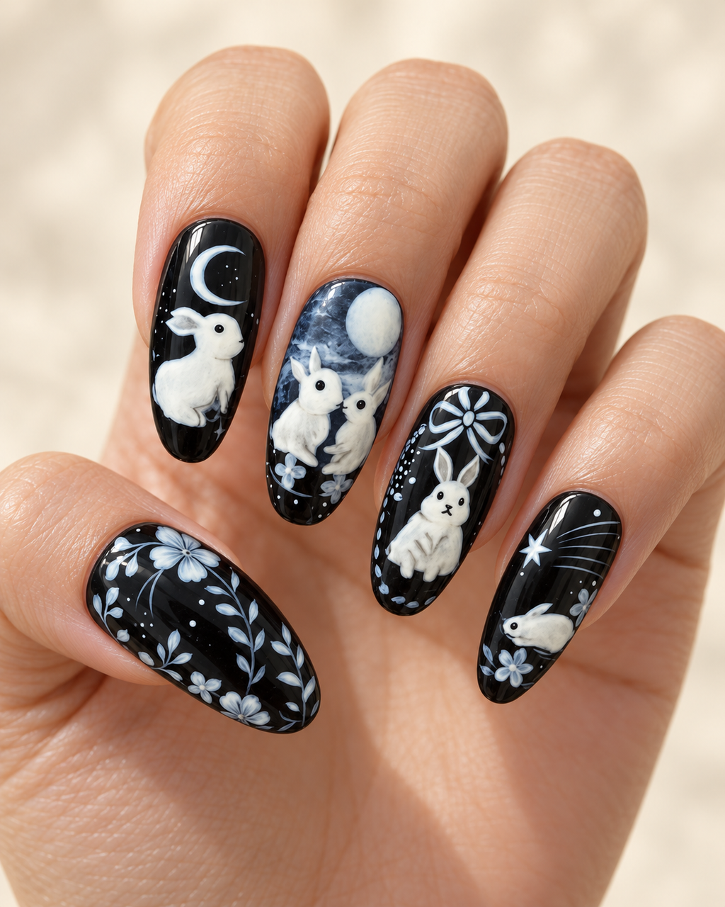 Moonlit Bunny on hand