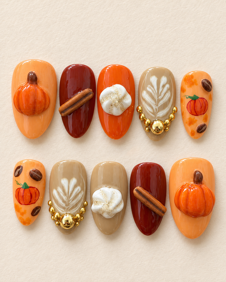 Pumpkin Spice Latte studio set
