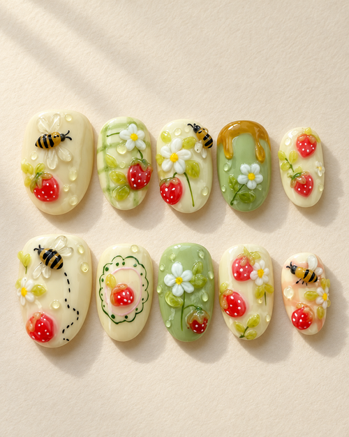 Strawberry Bee Garden studio set