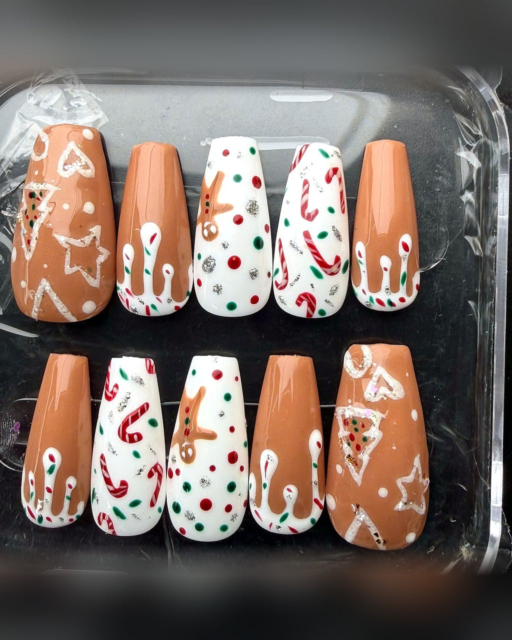 Real hand-painted set: Gingerbread Cookie