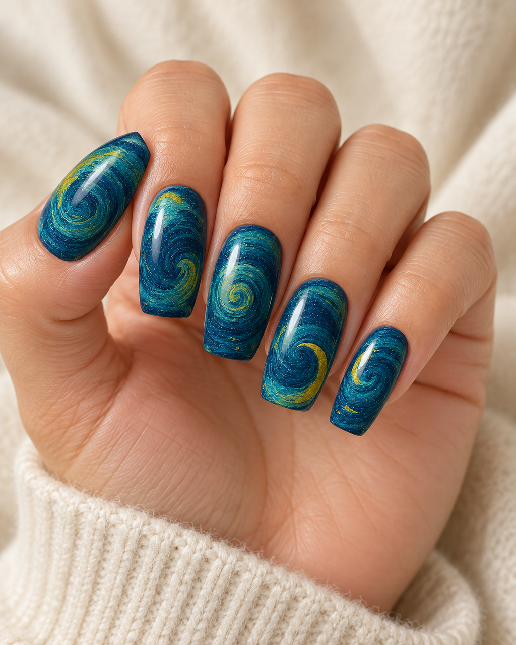 Van Gogh Starry Night Press-On Nails