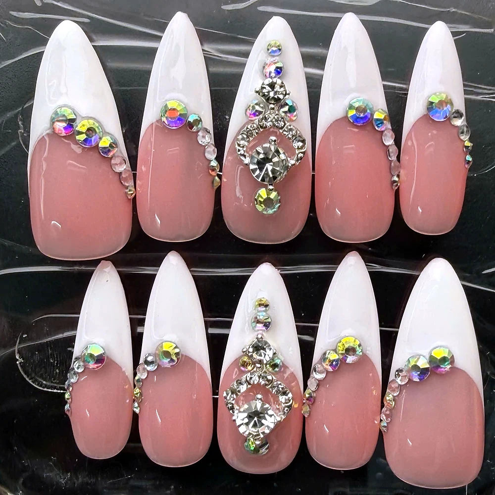 Real hand-painted set: Crystal French Bridal